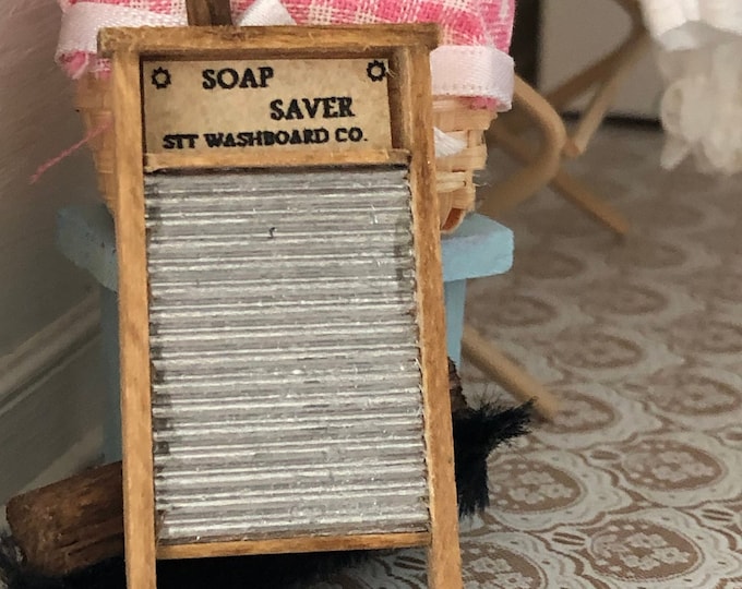 Miniature Wash Board, Mini Vintage Look Washboard, Hand Crafted