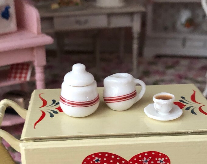 Dollhouse Miniature Unfinished Metal Gravy Boat Saucer