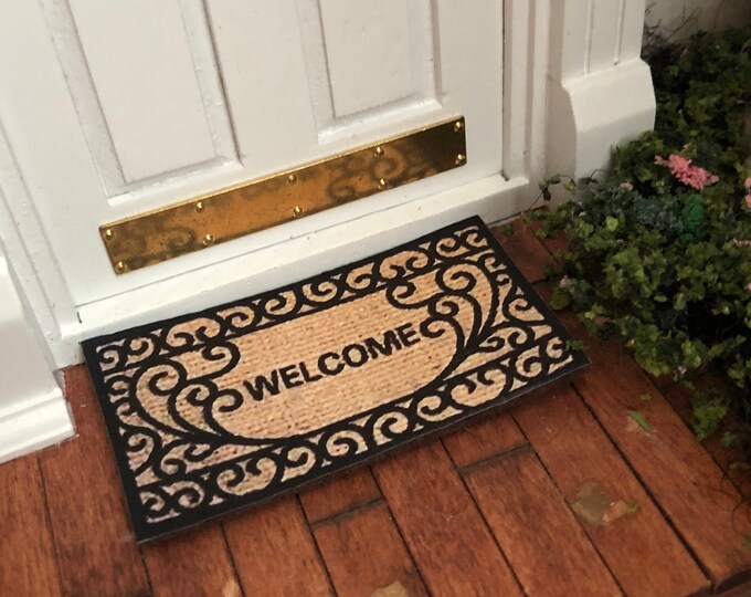 Miniature Mat Dollhouse Miniature 112 Scale Mini Etsy