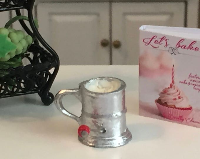 Miniature Sifter, Silver Mini Sifter, Dollhouse Miniature, 1:12 Scale, Dollhouse Accessory, Kitchen Decor, Mini Baking, Crafts