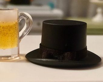 Top Hat Dollhouse Miniature Mini Hat 