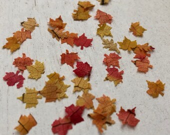 Vintage Bundle Millinery Leaves Autumn Colos Wire Stems French