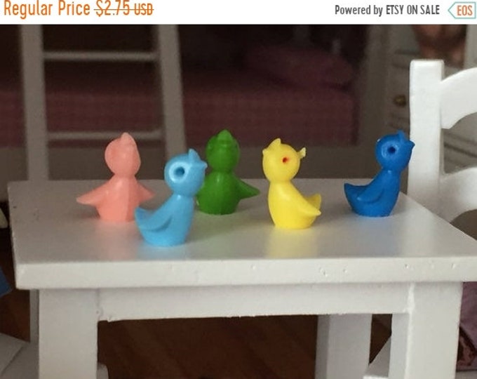 Dollhouse Miniature Unfinished Metal Pull Toy Duck
