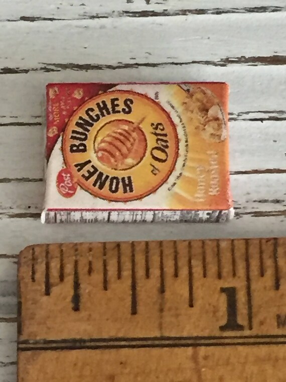 Miniature Cereal Box Honey Bunches of Oats Mini Box - Etsy
