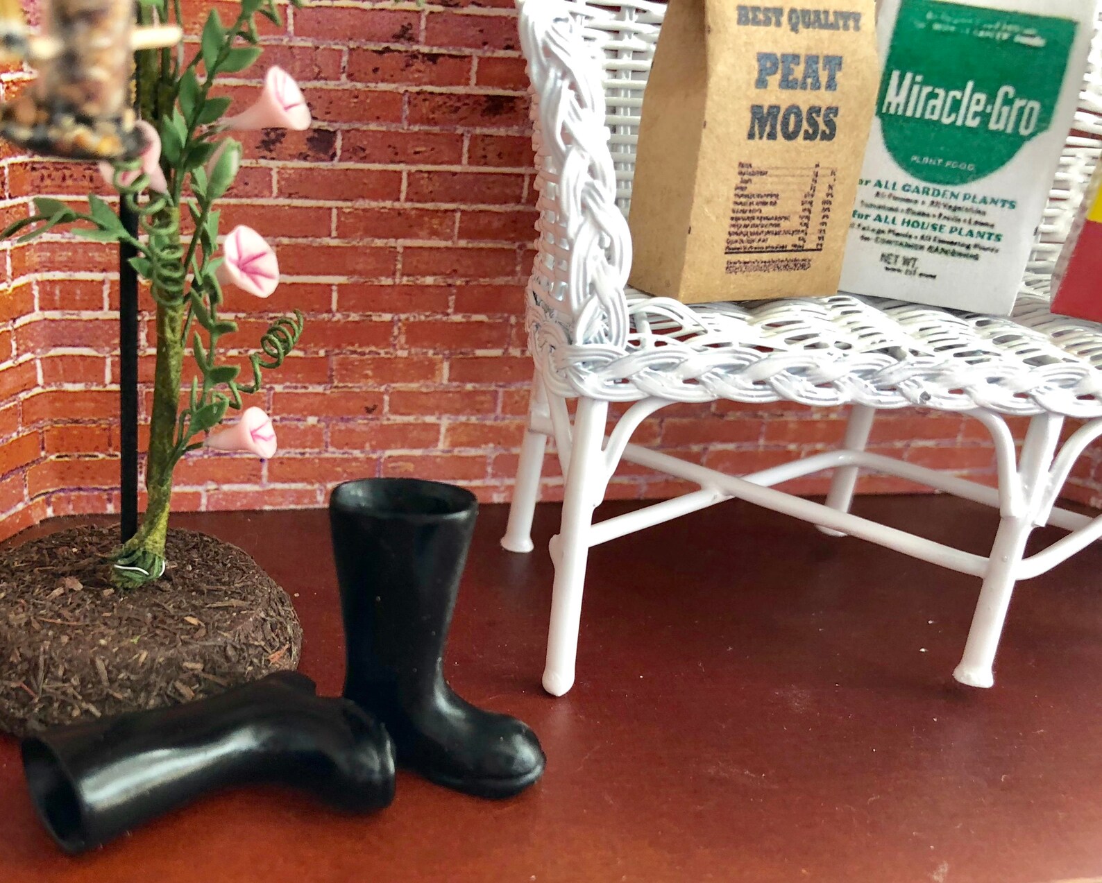 Miniature Black Boots Mini Rubber Boots Rain Boots Etsy