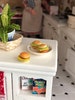 Miniature Cheeseburgers, Set of 3 Mini Burgers, Dollhouse Miniatures, 1:12 Scale, Miniature Food, Pretend Food, Dollhouse Accessories 