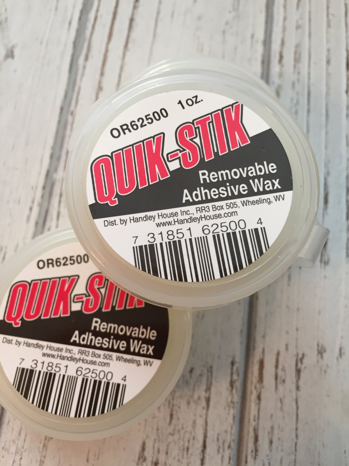Quik Stik Removable Adhesive Wax, Wax For Dollhouse Miniatures