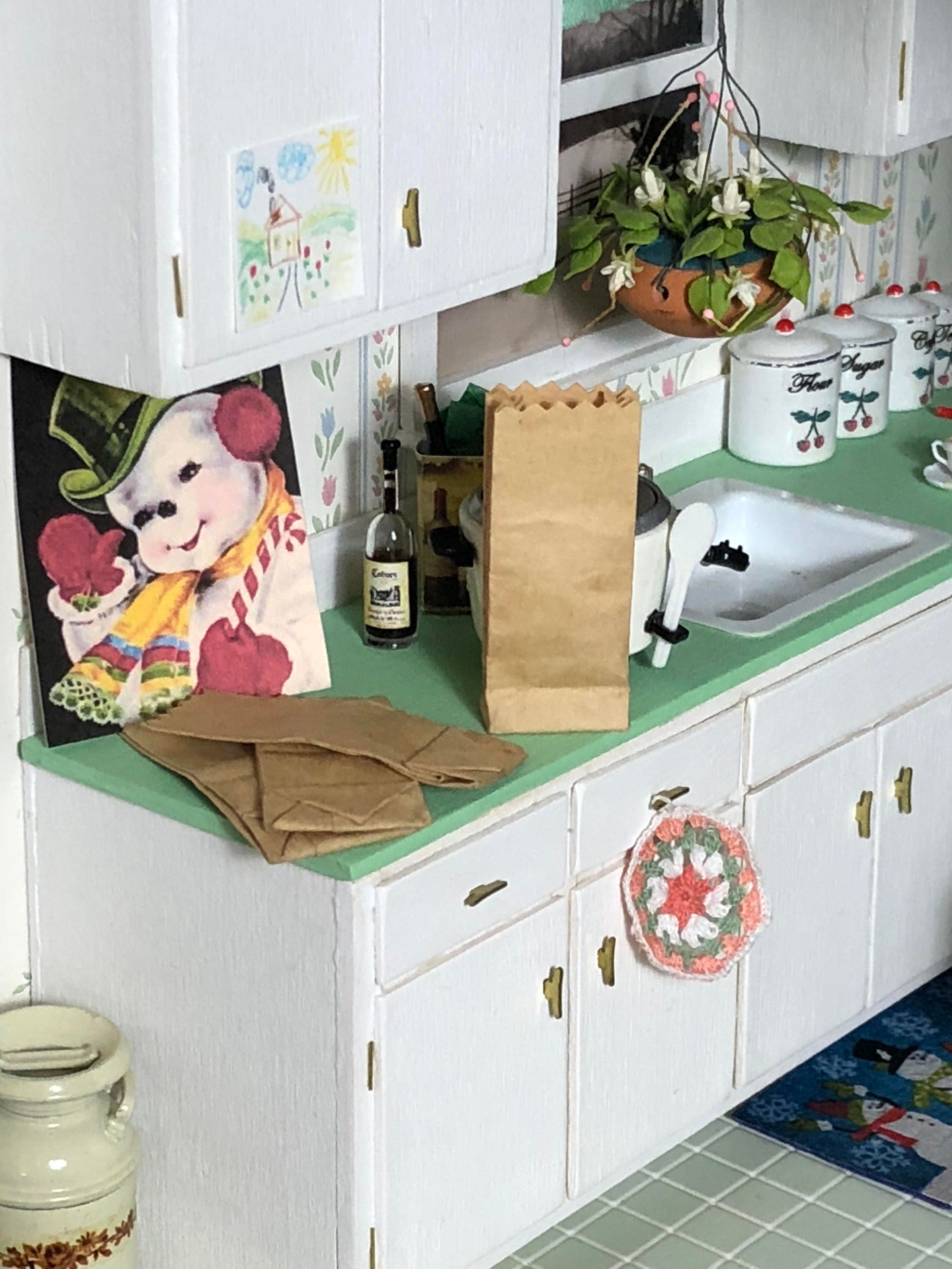 Miniature Bags Tiny Kraft Bags Dollhouse Grocery Bags Size Etsy