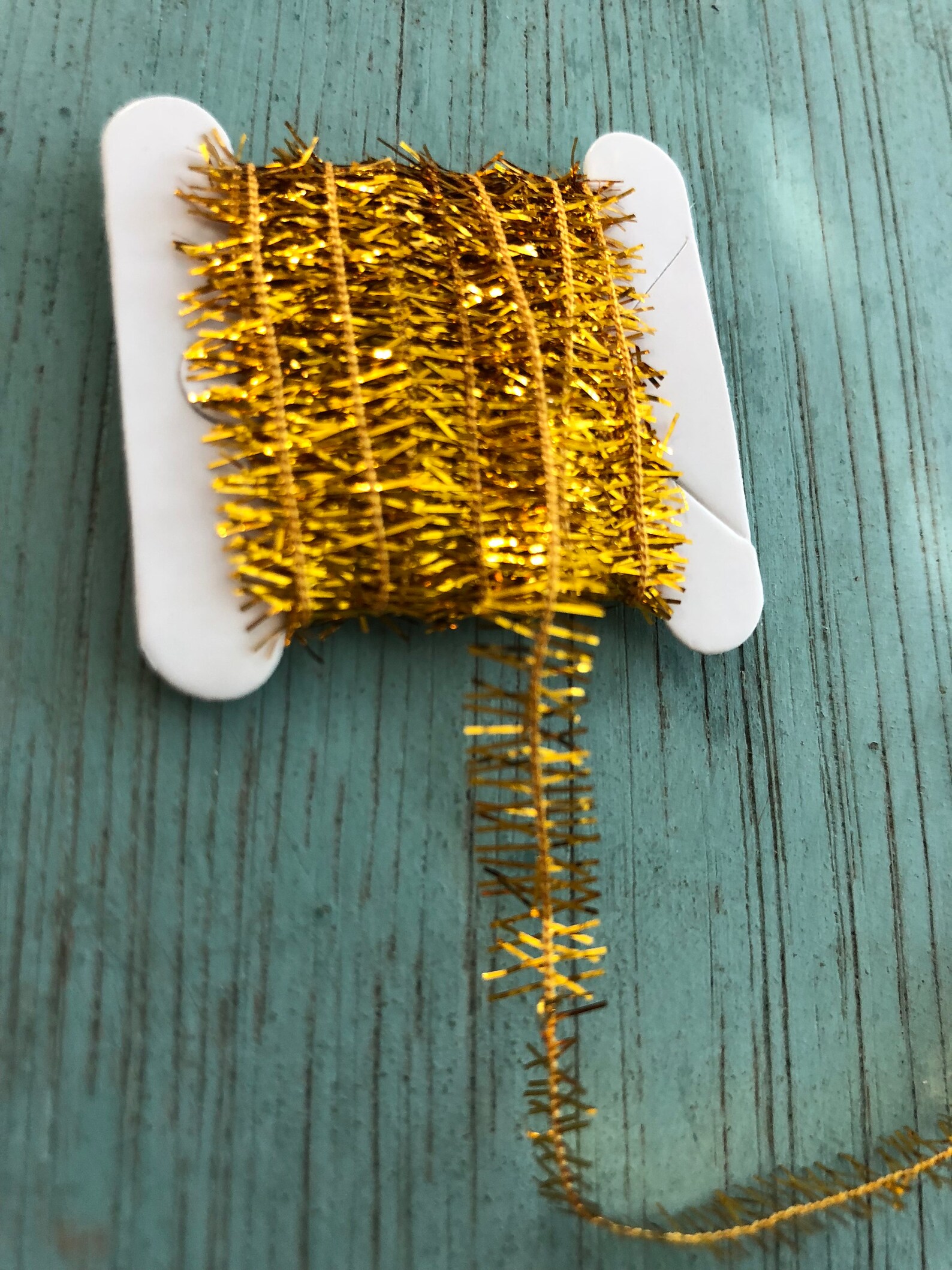 Miniature Tinsel Garland Gold 2 Yards Dollhouse Miniature Etsy