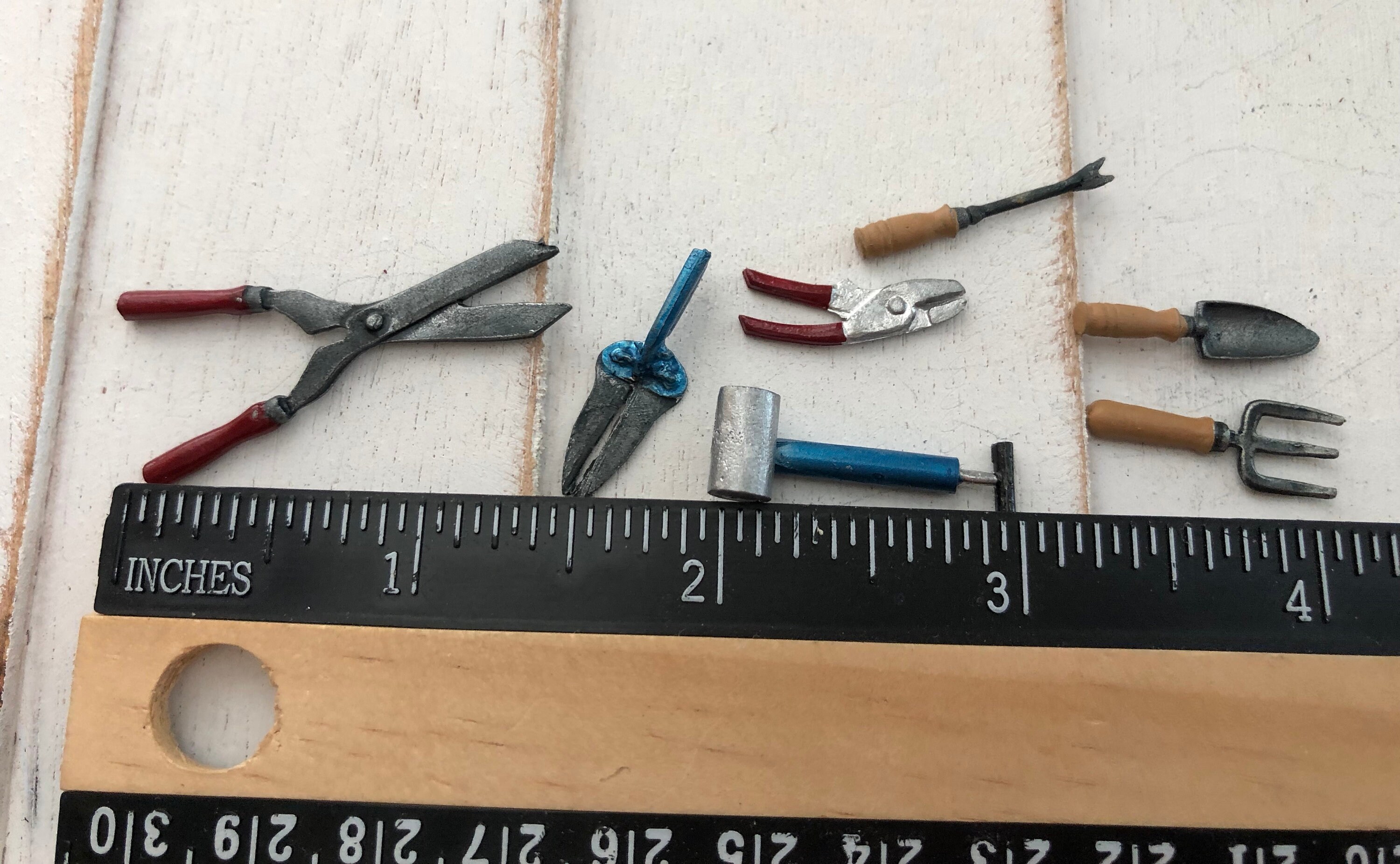 Miniature Garden Tool Set, Mini Tools, 7 Piece Set, Style 02