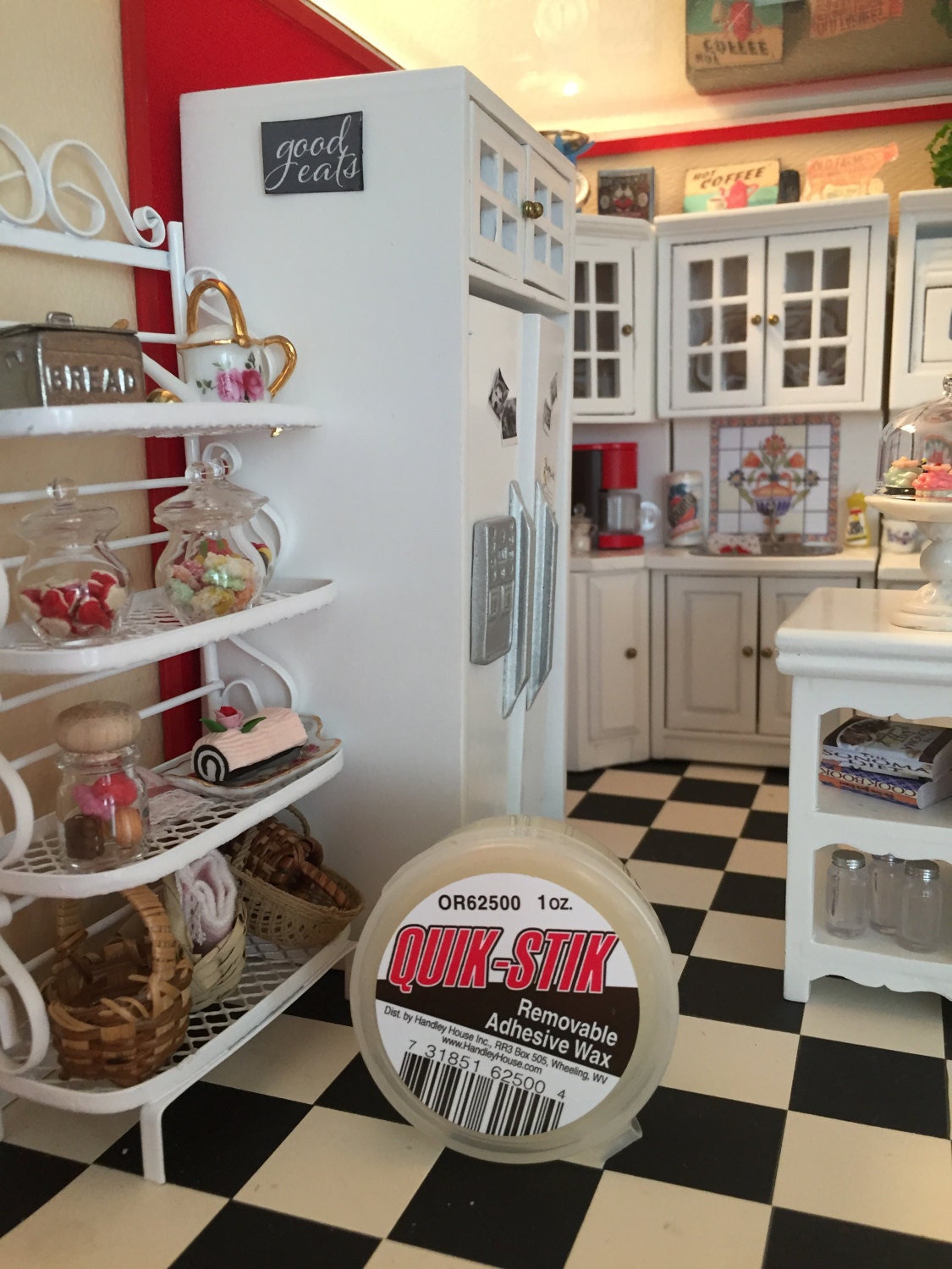 Quik Stik Removable Adhesive Wax, Wax For Dollhouse Miniatures