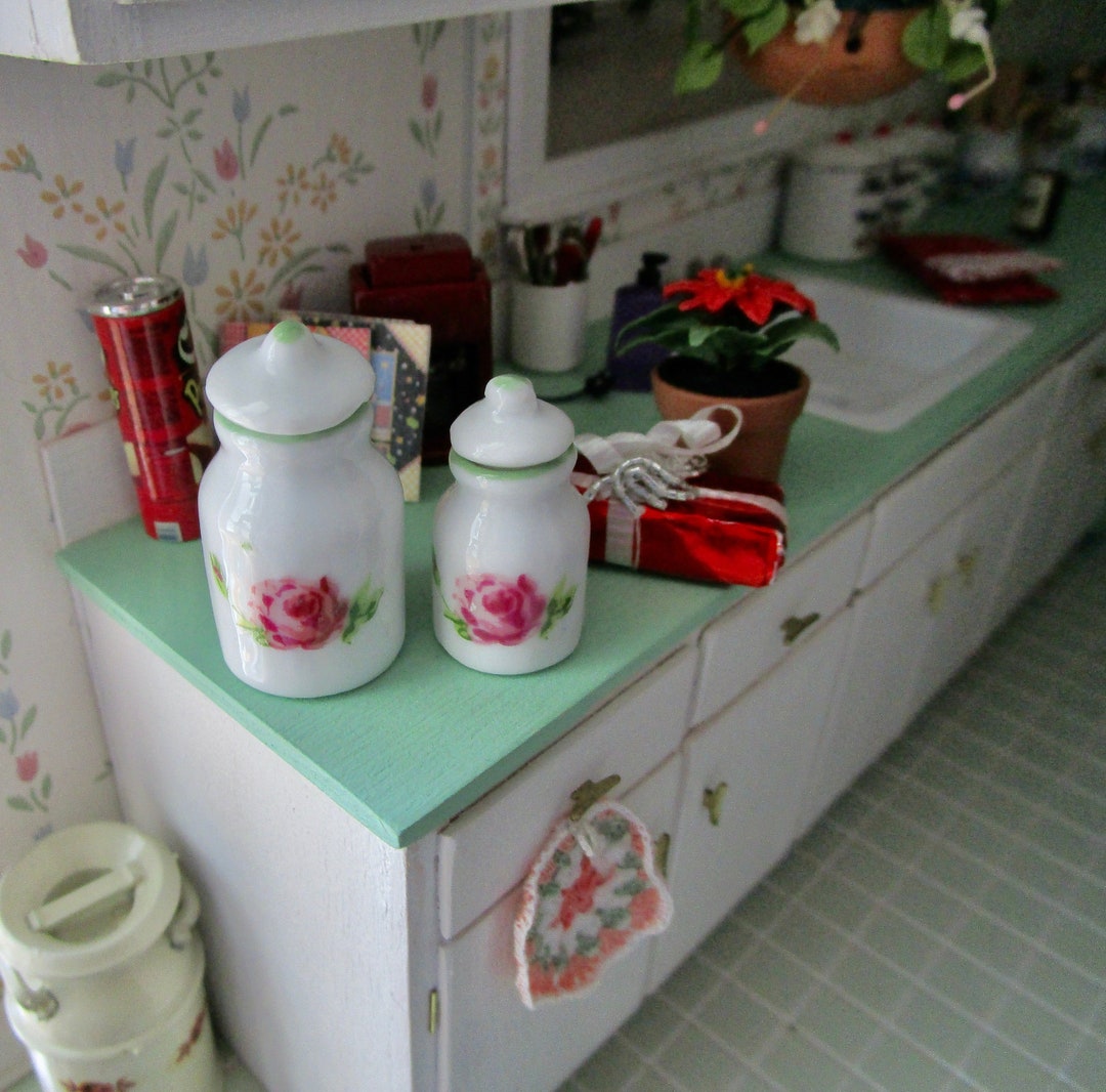 Miniature Rose Jars Mini Ceramic Rose Jars With Removable Etsy