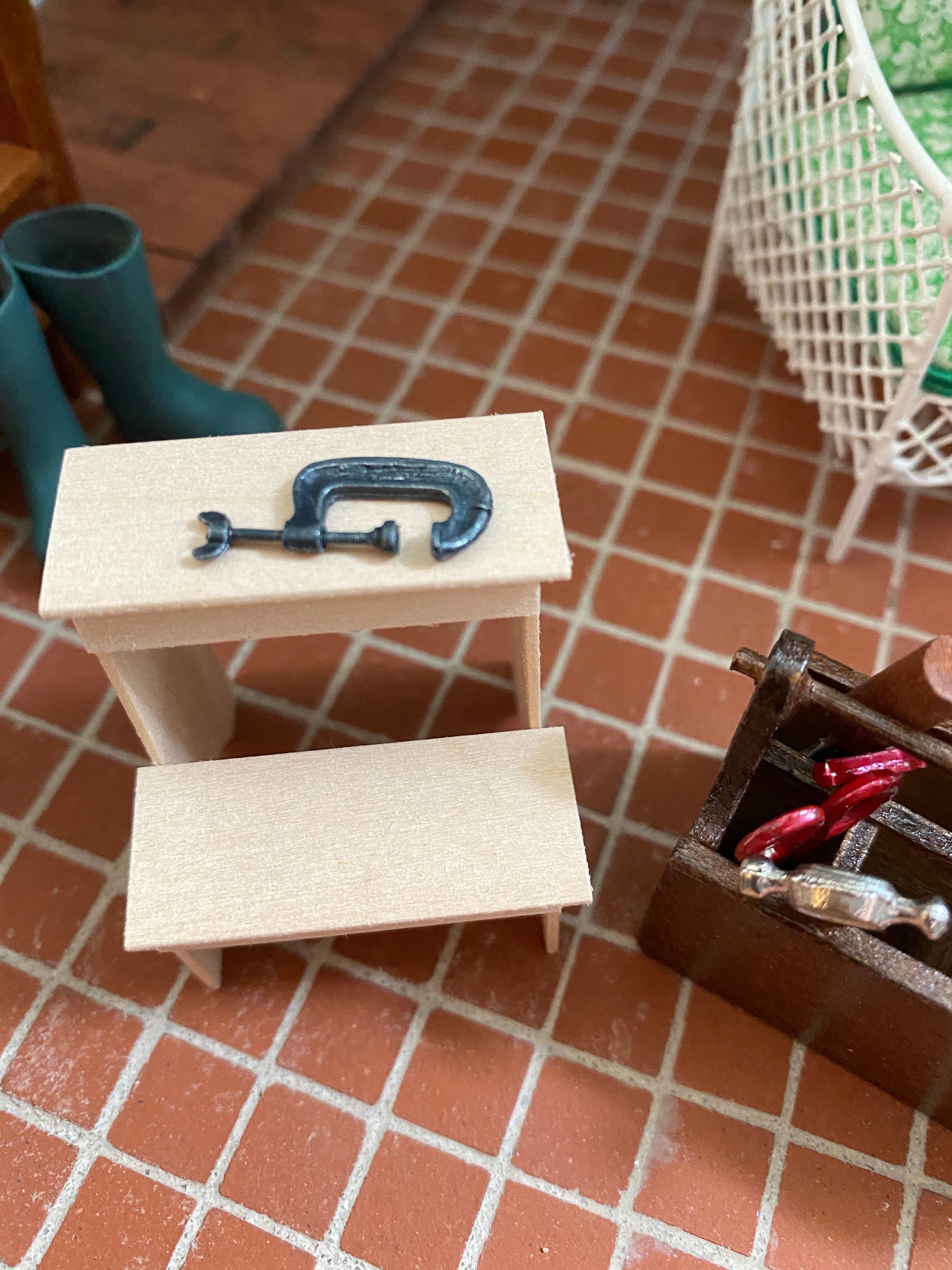 Miniature Hammer Set, 2 Piece Mini Hammer Set, Style 94, Dollhouse  Miniature, 1:12 Scale, Dollhouse Tools, Accessory, Garage Decor 