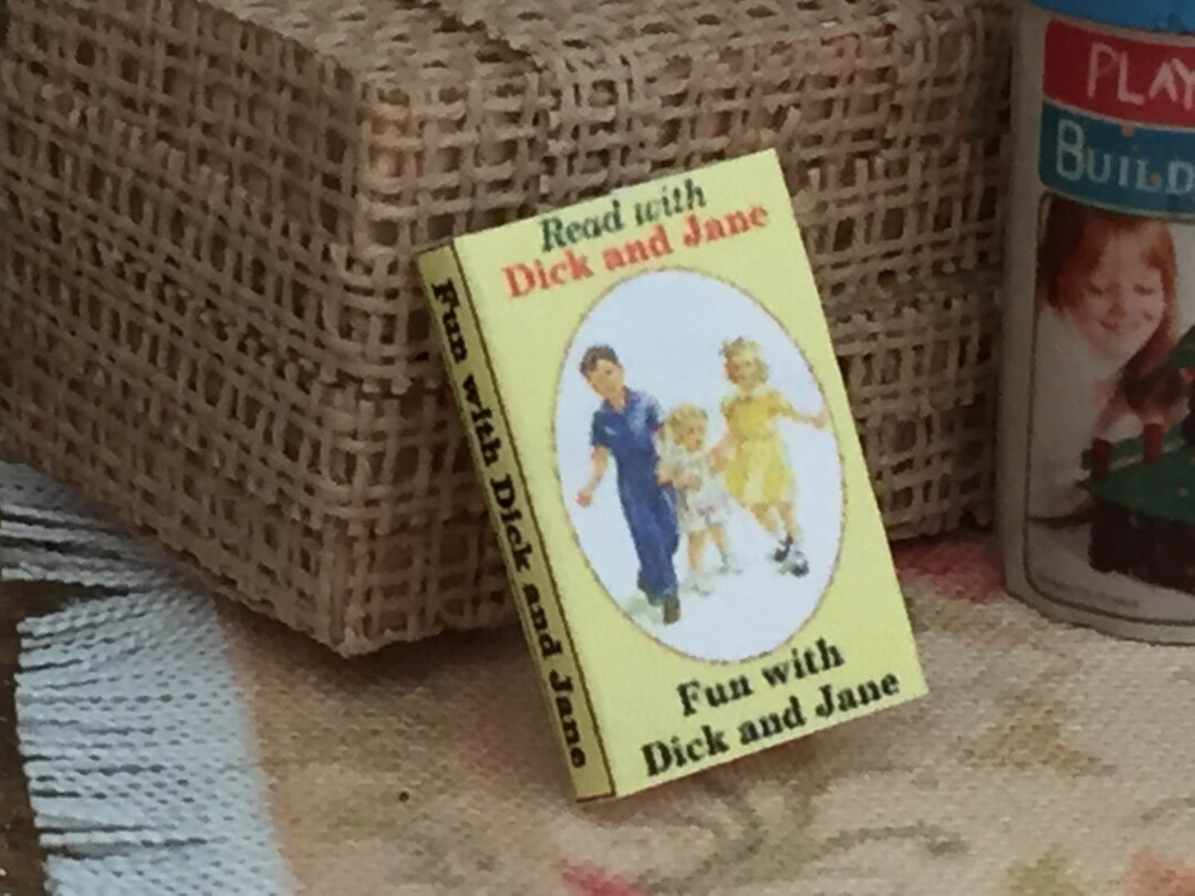 Miniature Book dick and Jane Printed Inside - Etsy