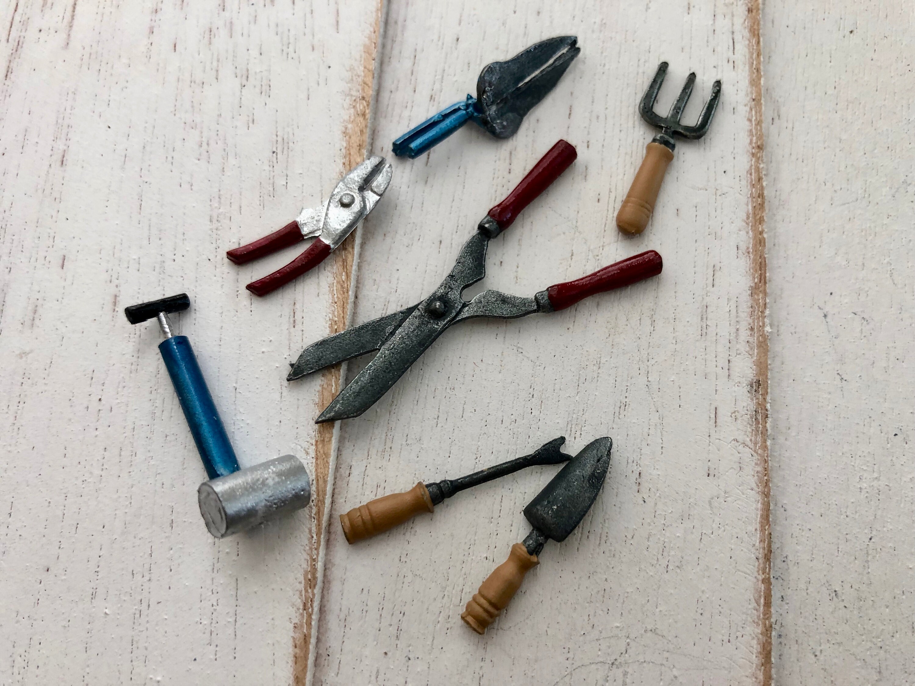 Miniature Garden Tool Set Mini Tools 7 Piece Set Style 02