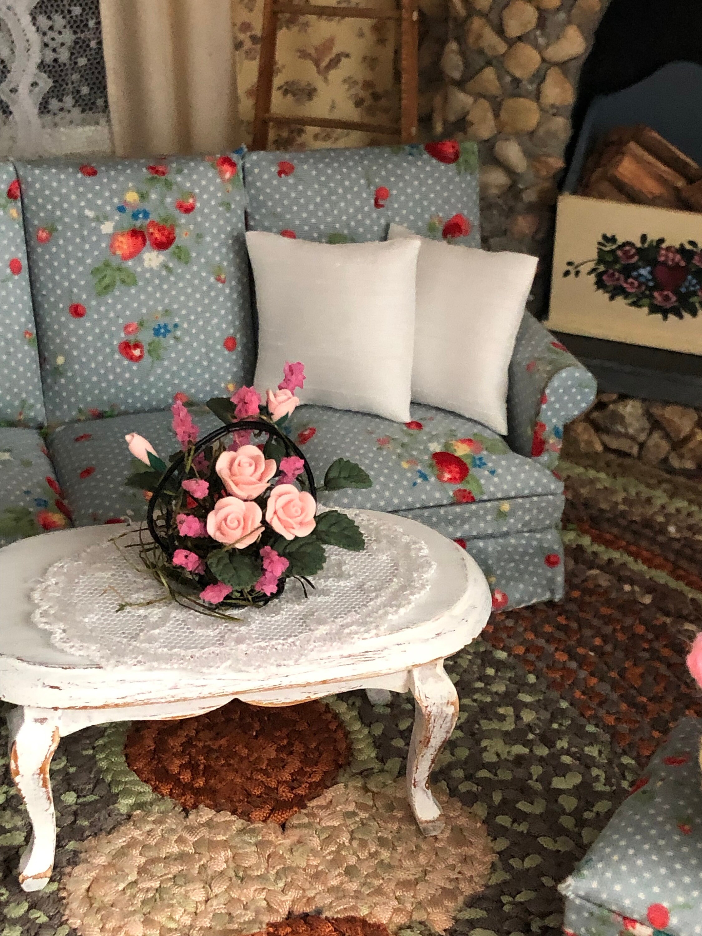 Miniature Pillows, Set of 2 Mini Throw Pillows, White Pillows