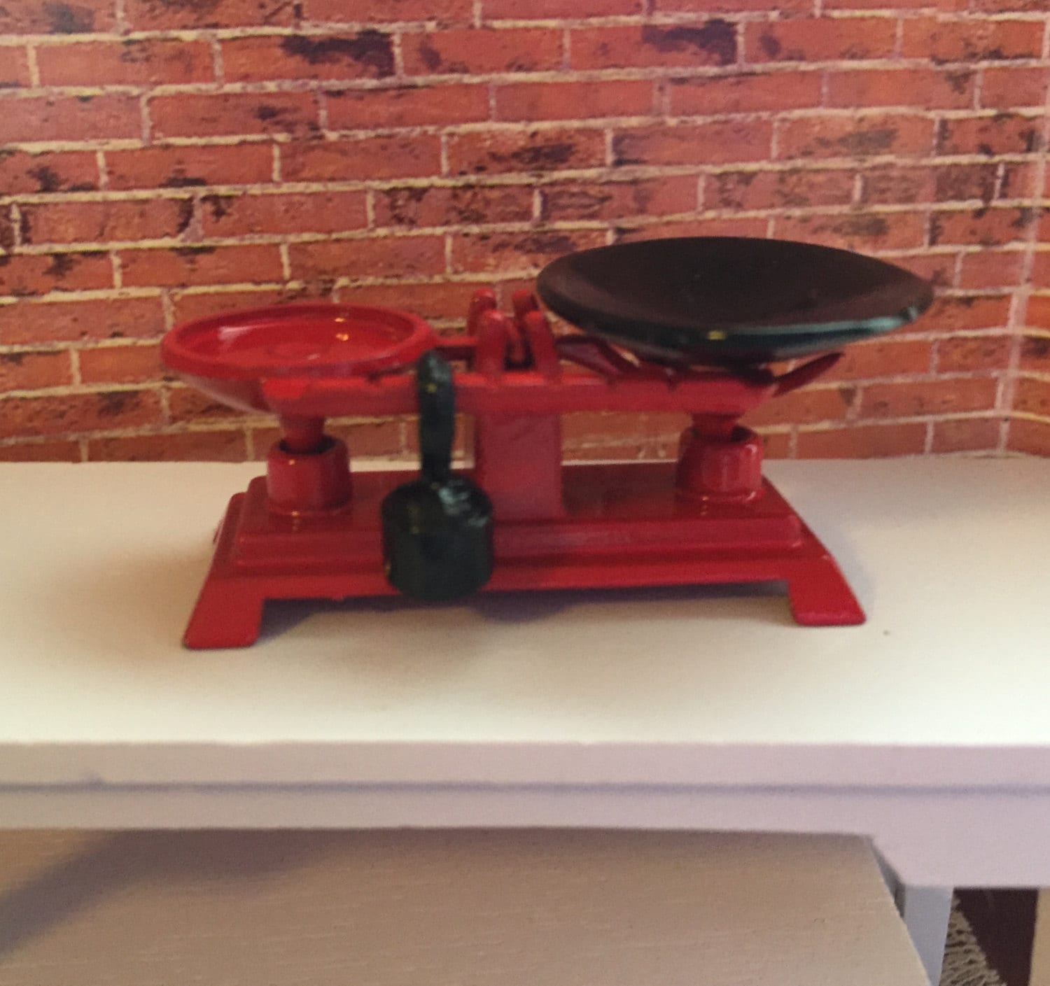 Miniature Scale With Weight, Metal Vintage Inspired Store Scale