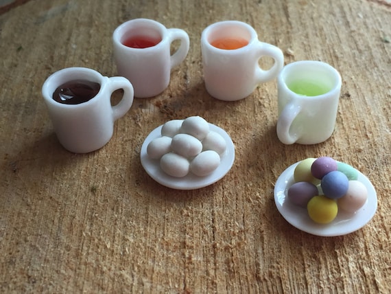 NIP S26 SO CUTE 1:12 Dollhouse Miniature~ Mini Easter Egg Coloring Set 
