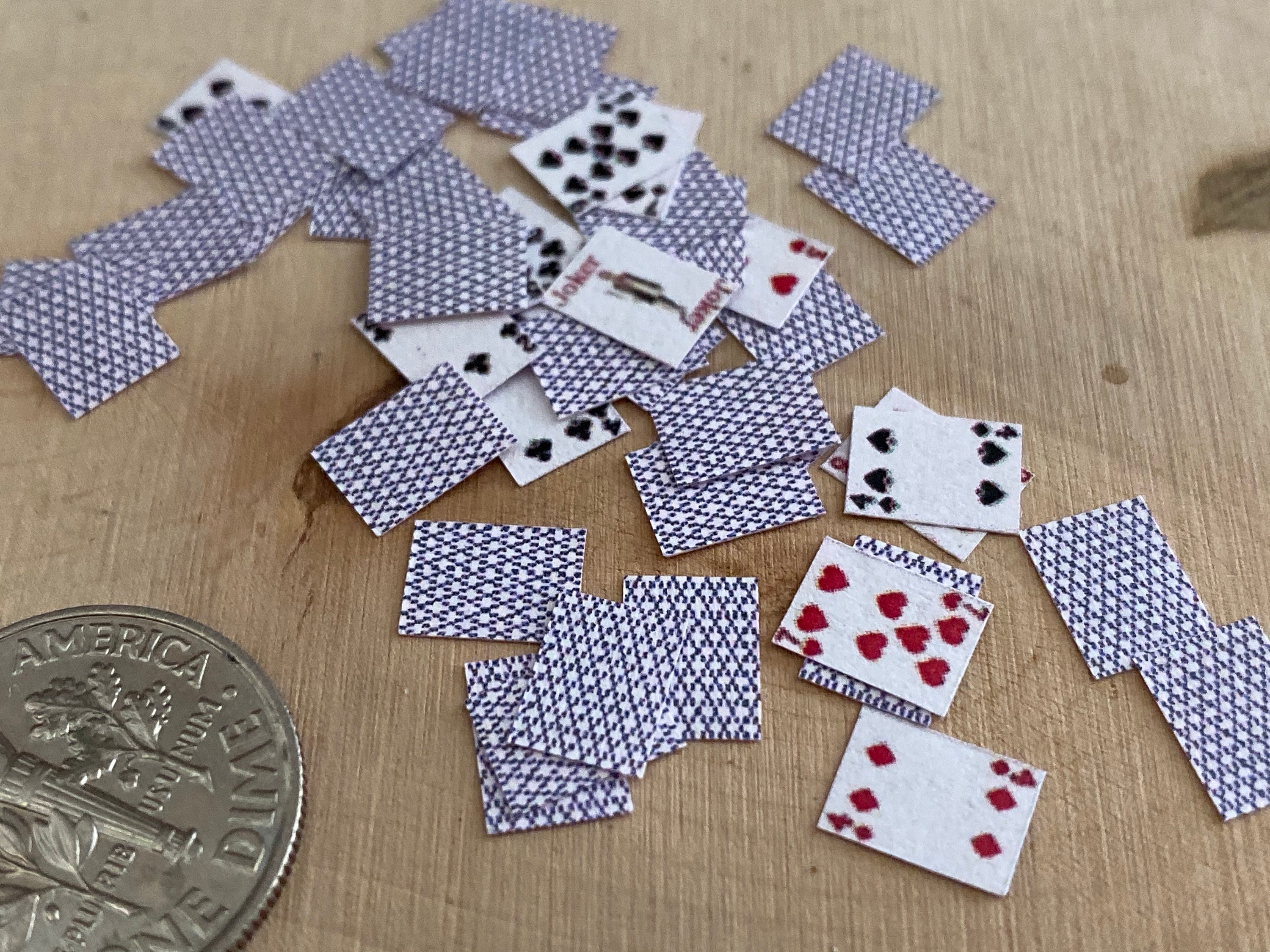 Miniature Playing Cards Dollhouse Miniature 1 12 Scale Dollhouse Miniature playing cards dollhouse miniature 1 12 scale dollhouse