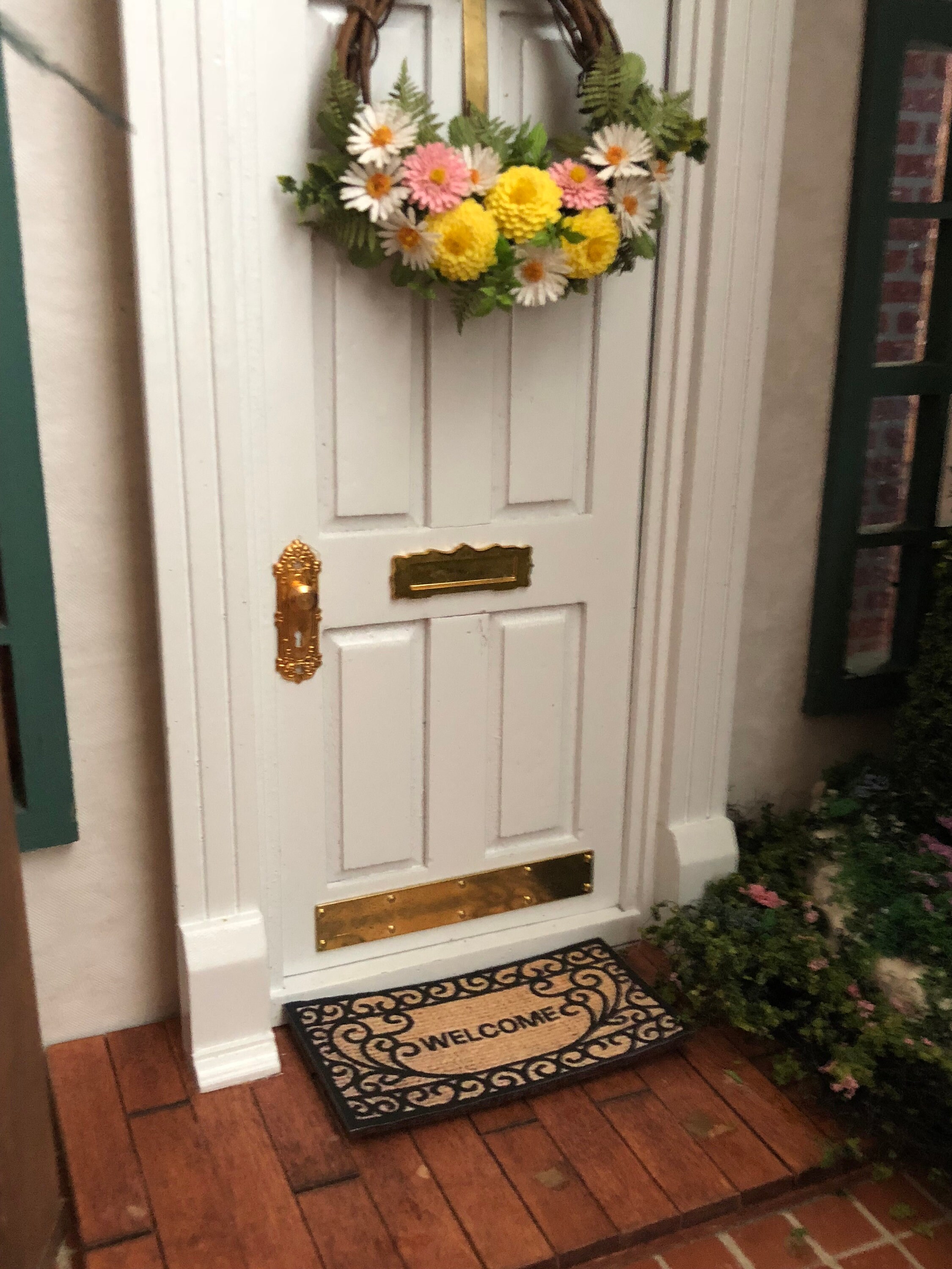 Miniature Mat, Dollhouse Miniature, 112 Scale, Mini Rug