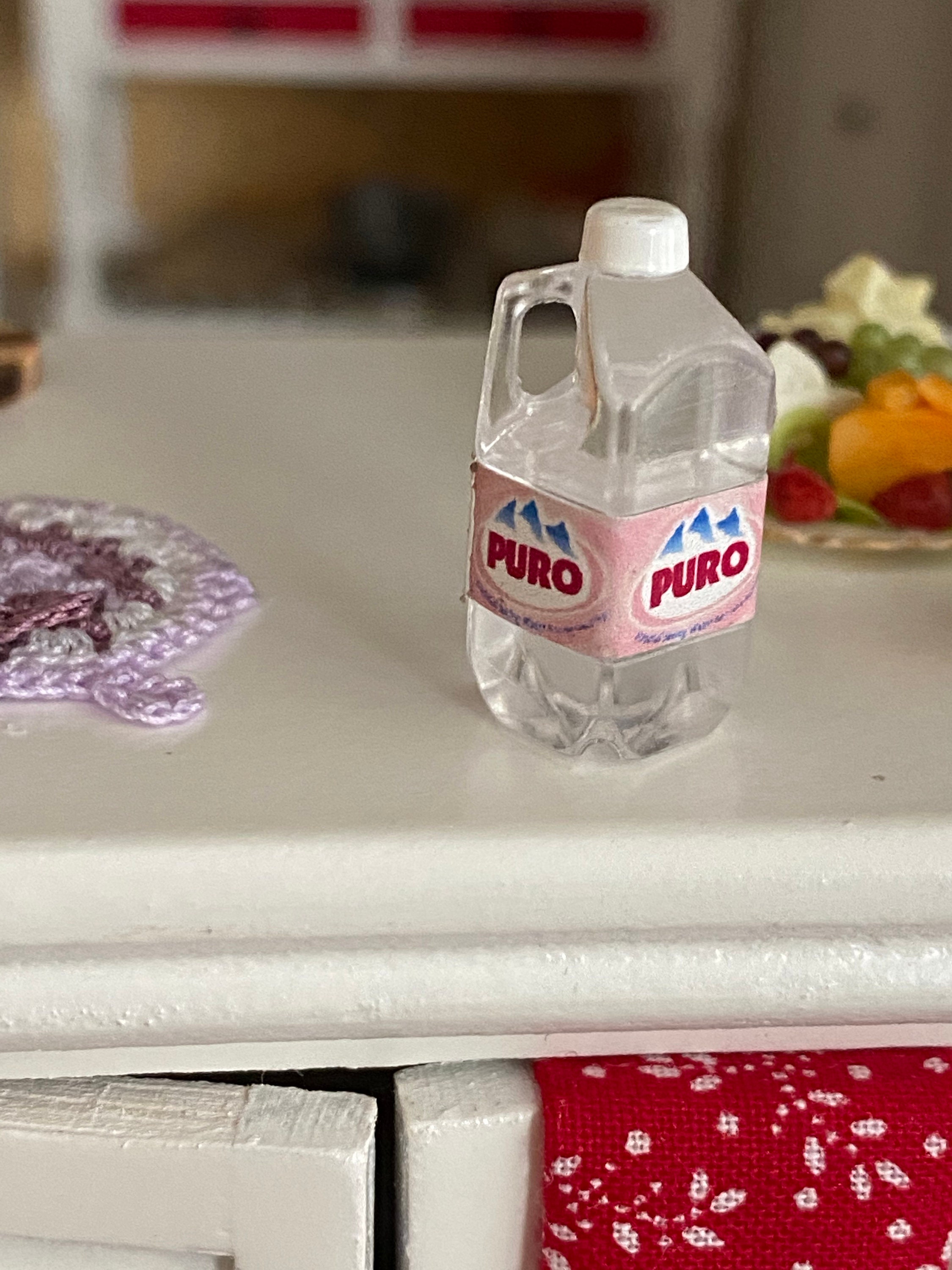 Miniature Water Bottle, Mini Water Jug, Dollhouse Miniatures, 112 Scale, Miniature Water