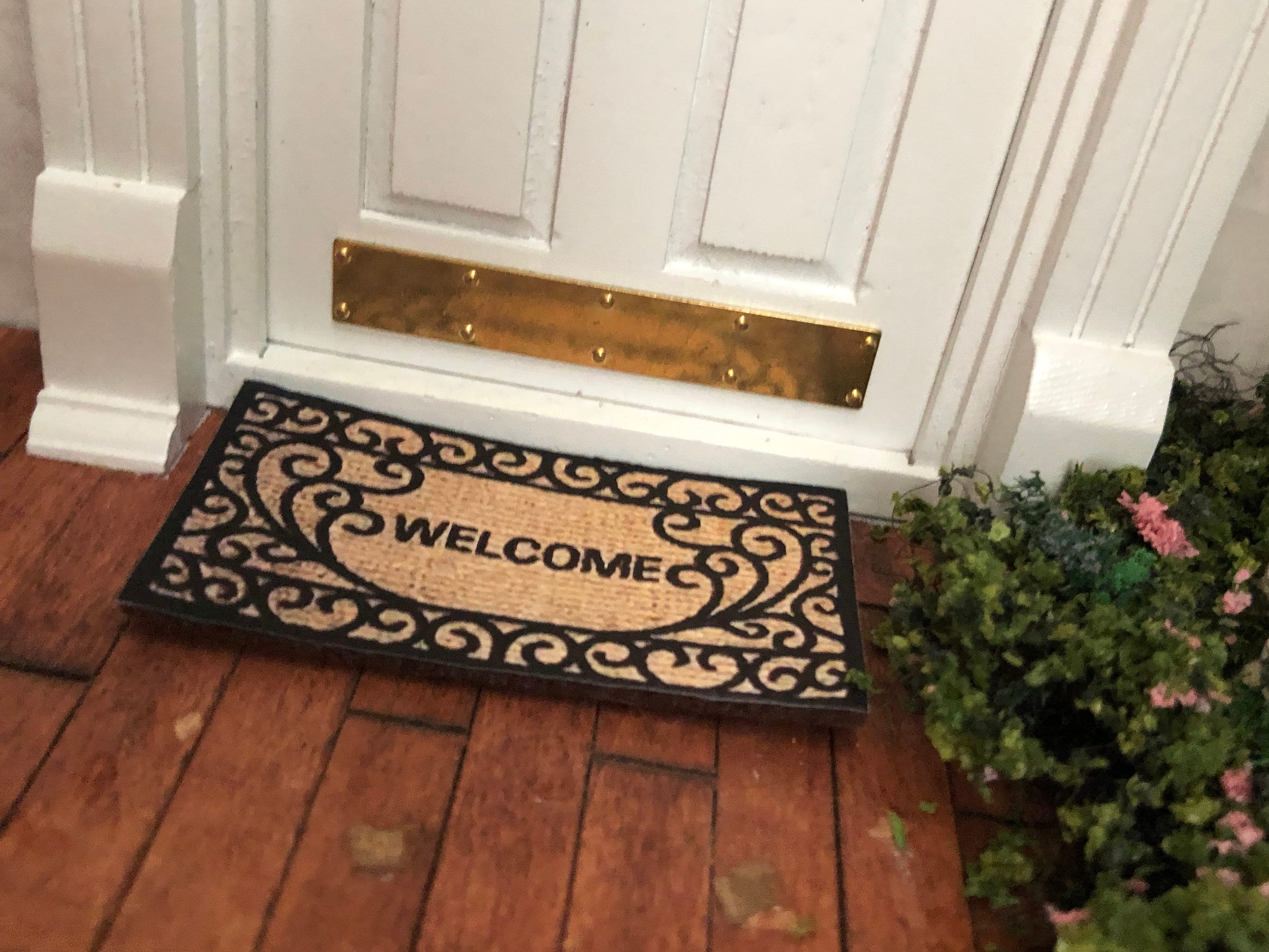 Miniature Mat, Dollhouse Miniature, 112 Scale, Mini Rug