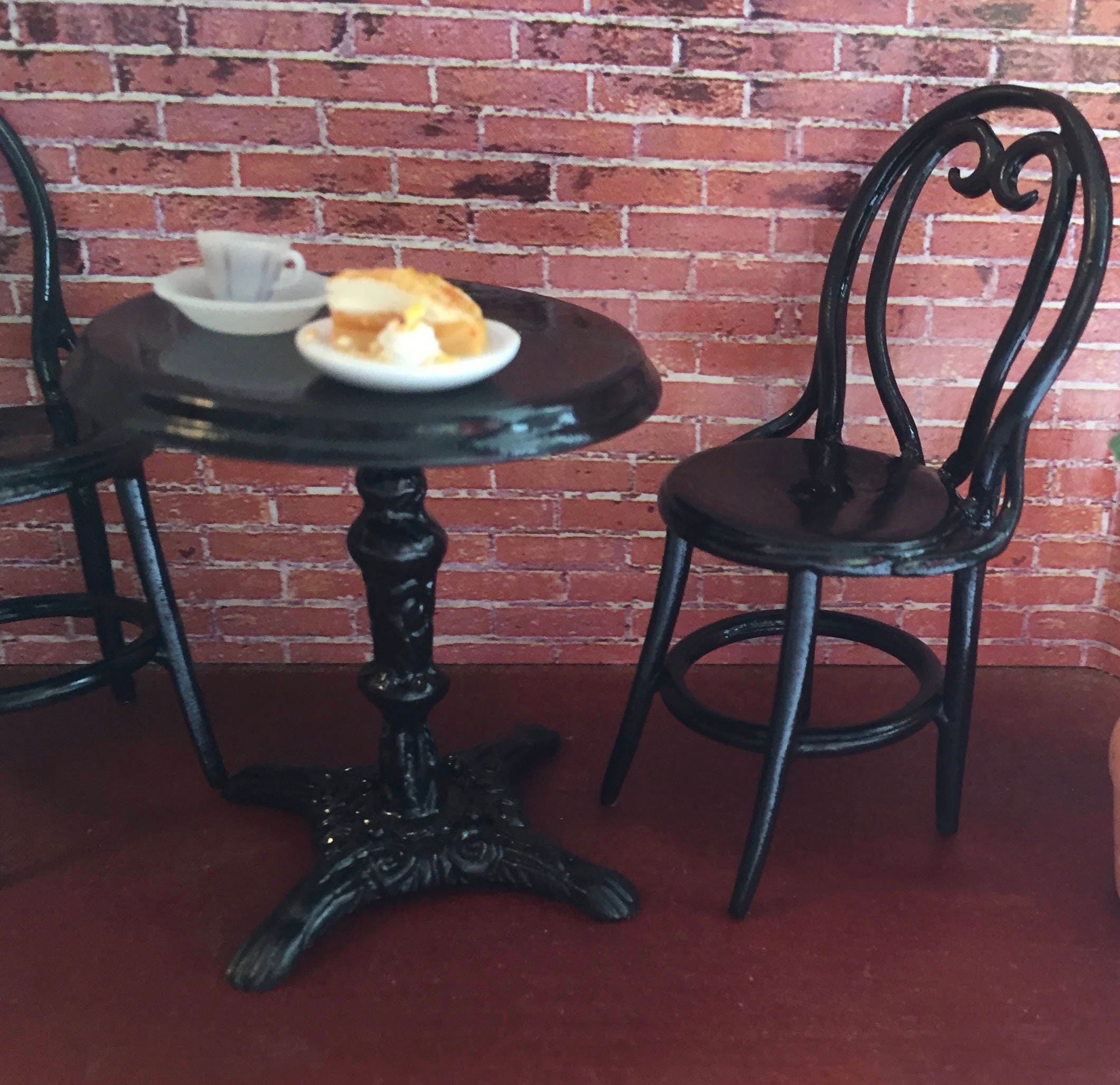 Cafe Table Set : Restaurant Table Chairs 30'' Square Black Laminate with 4 ... / We did not find results for: