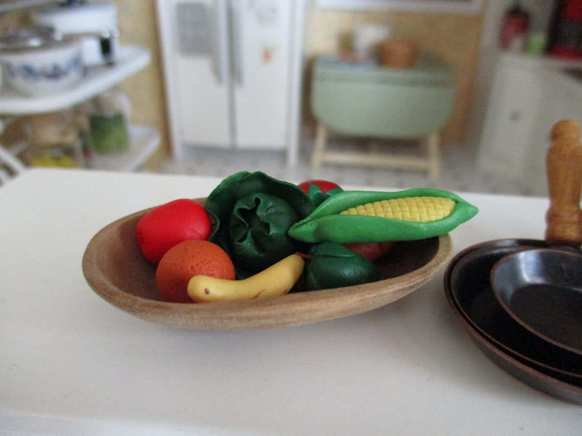Miniature Fruits And Vegetables Set Mini Produce 8 Piece Etsy