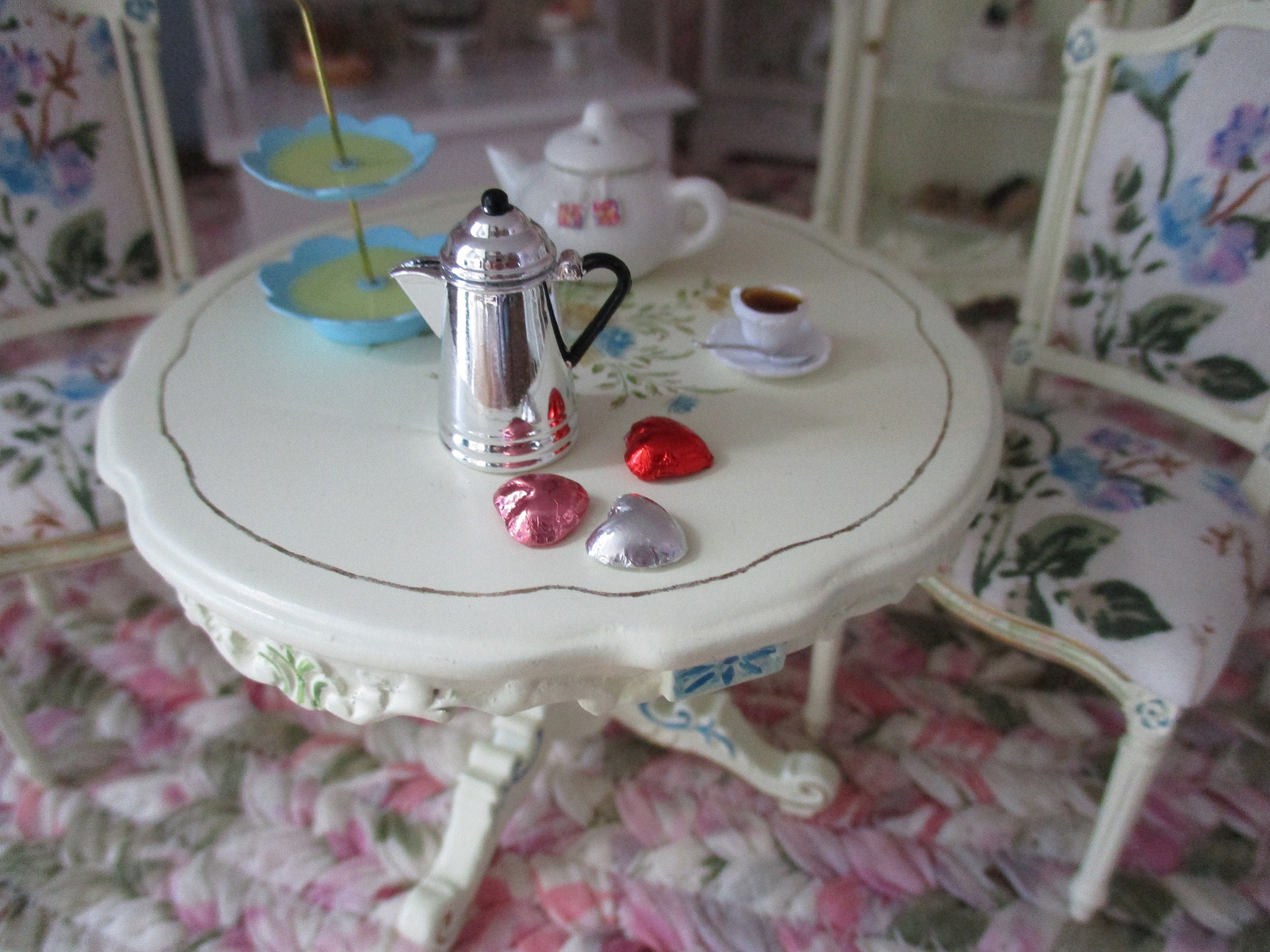 Vintage 1:6 Miniature Dollhouse Pink & Purple Coffee Maker – The Mustard  Dandelion