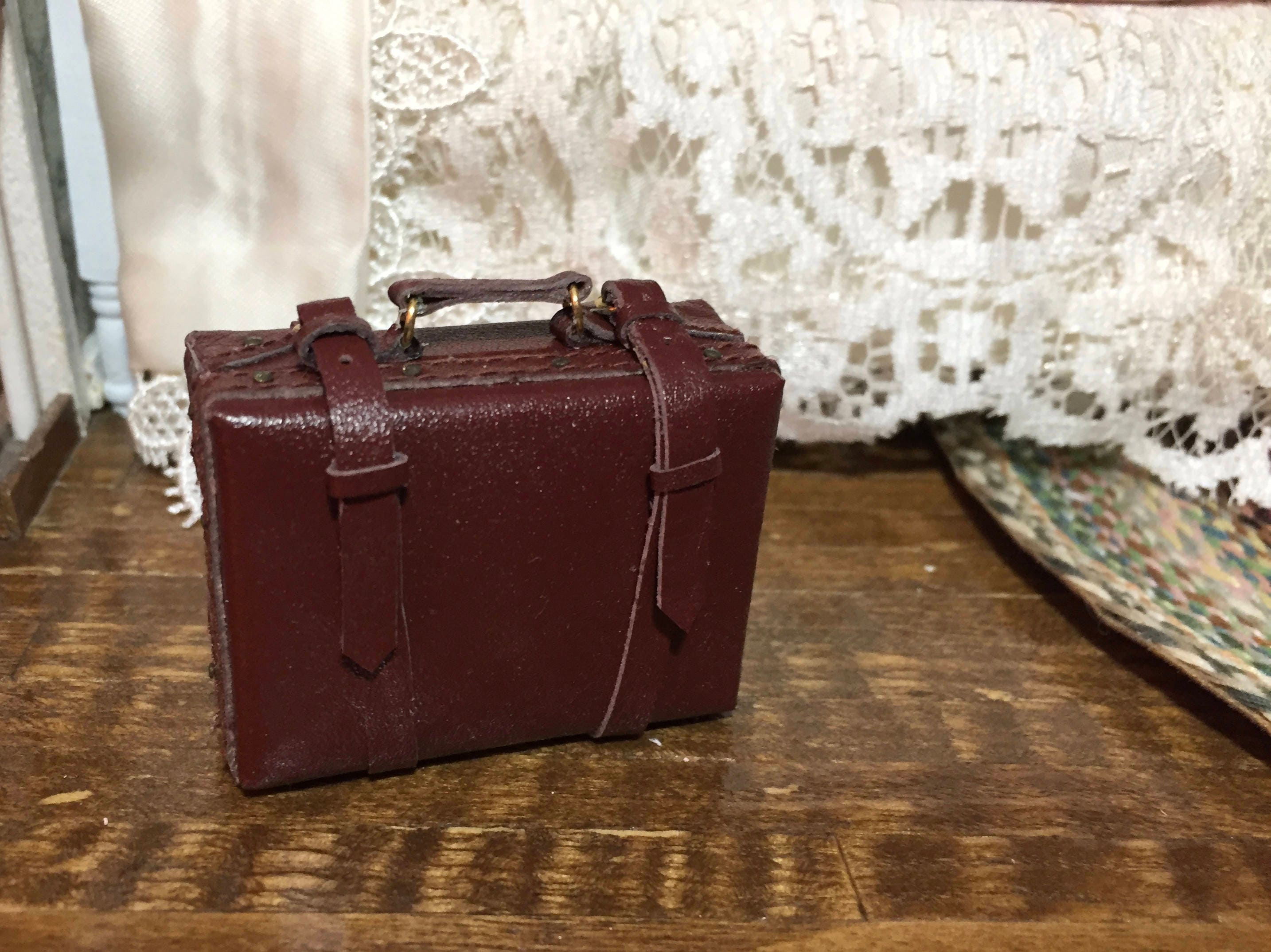 Miniature Suitcase, Large Faux Leather Suitcase, Mini Luggage, Style