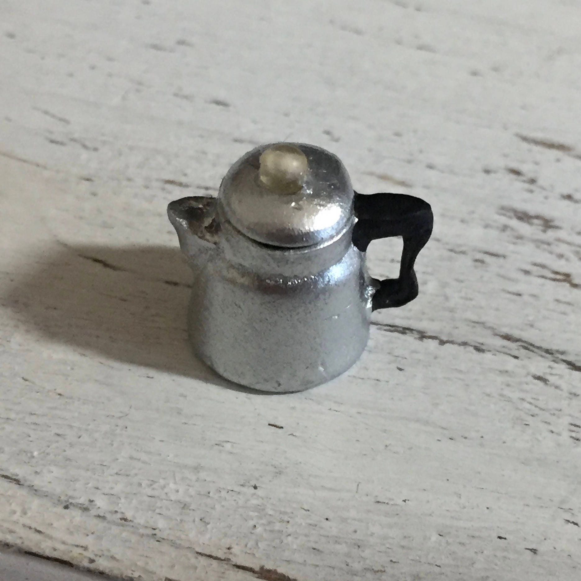 Miniature Percolator, Mini Coffee Pot with Lid, Vintage Look Coffee Pot