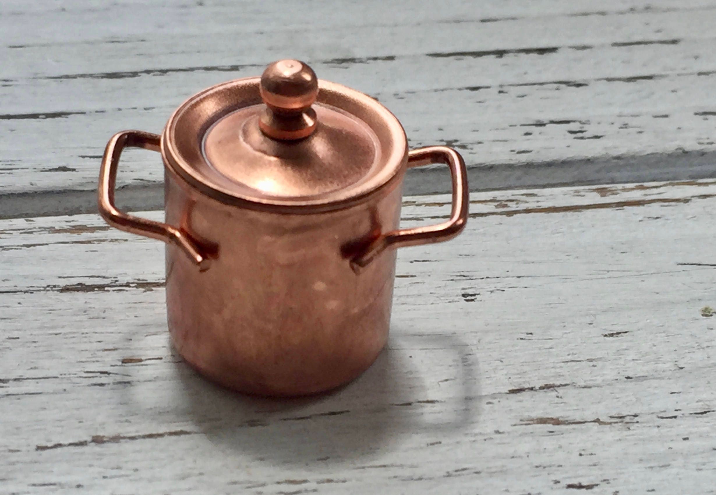 Miniature Copper  Pot  Small Copper Pot  With Handles 