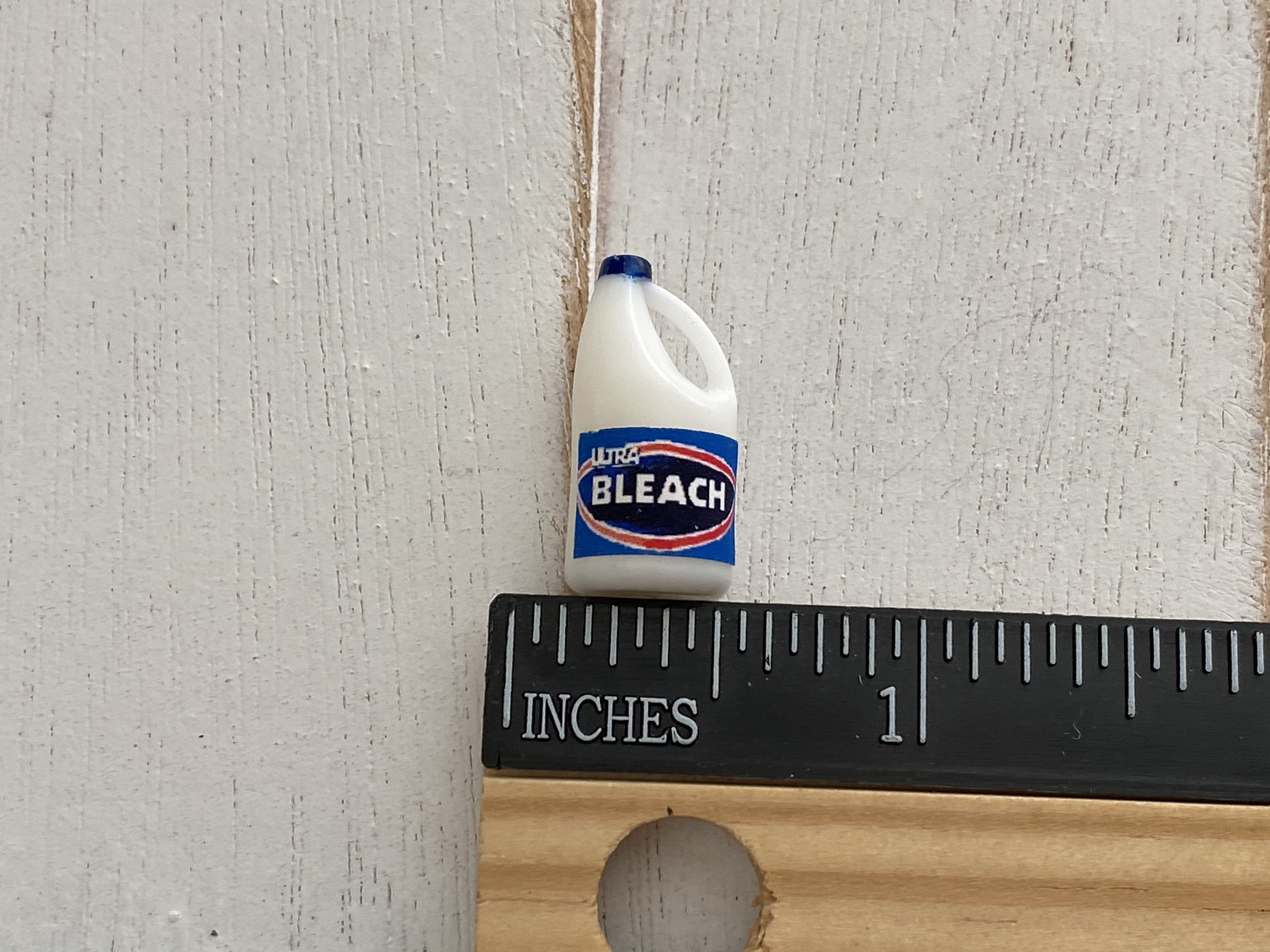 Miniature Bleach, Mini Bleach Bottle, Dollhouse Miniatures, 112 Scale