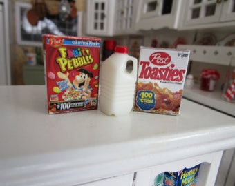 1/2 Half Inch Scale Dollhouse Miniature Halloween Blue Berry cereal box