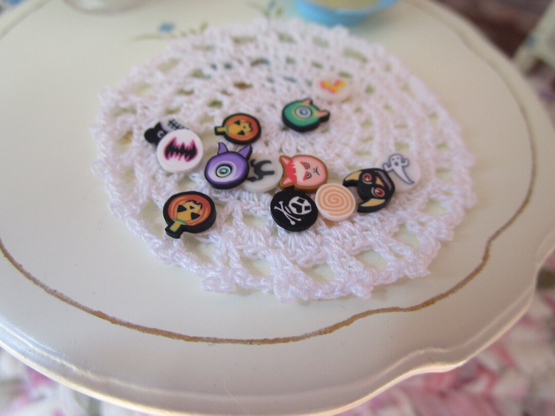 Miniature Halloween Candy Jar Fillers 14 Pieces Mini Flat Etsy