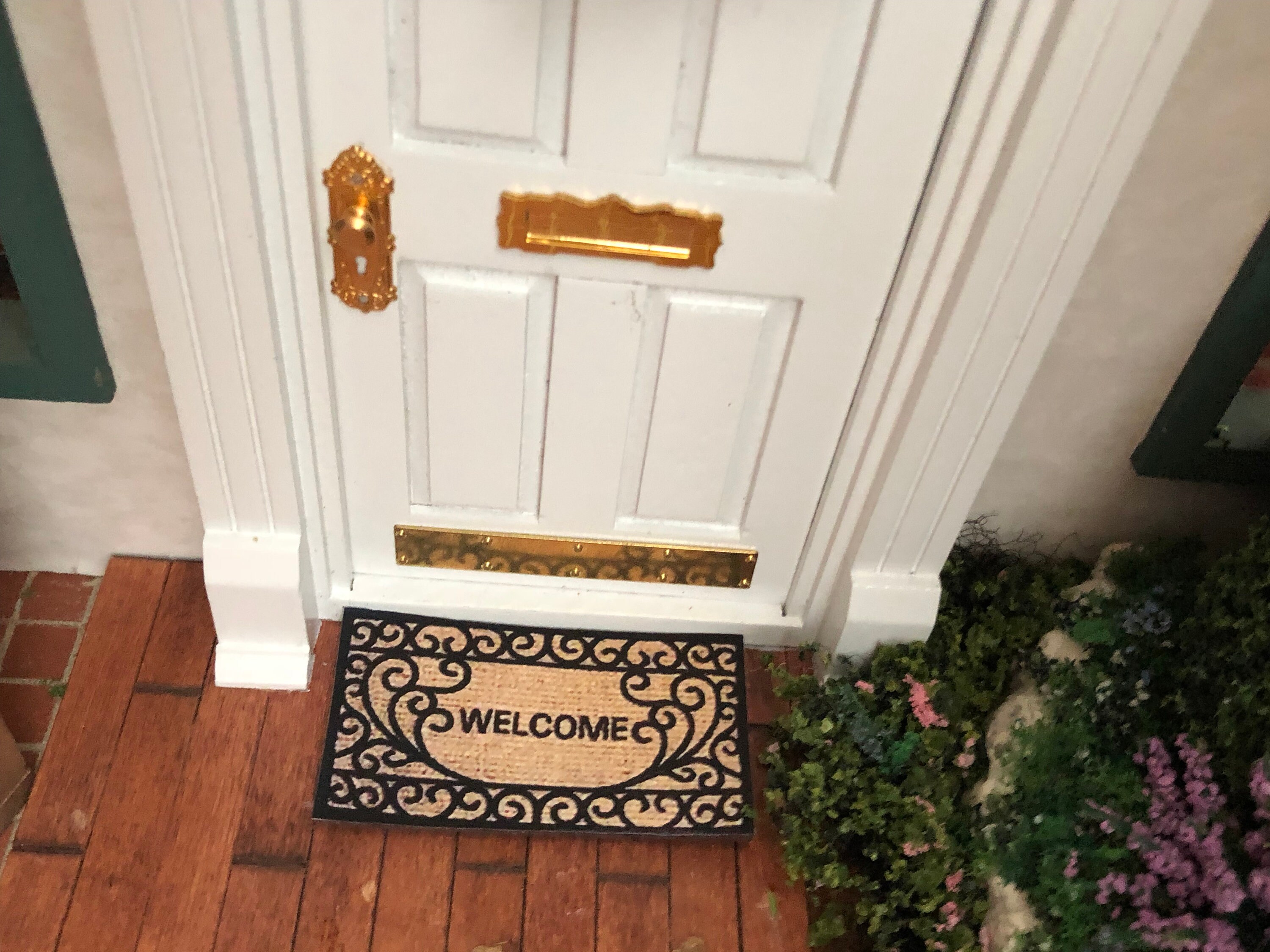 Miniature Mat, Dollhouse Miniature, 112 Scale, Mini Rug