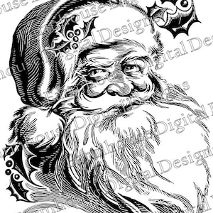 Old World Santa .SVG/.DXF/.PNG para uso com Silhouette Studio e outros cortadores - Download instantâneo