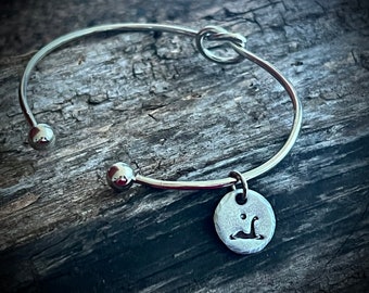 Loch Ness Monster Love Knot charm bracelet, Cryptid Lovers charm bracelet, Nessie Bracelet, Sea Serpent jewelry