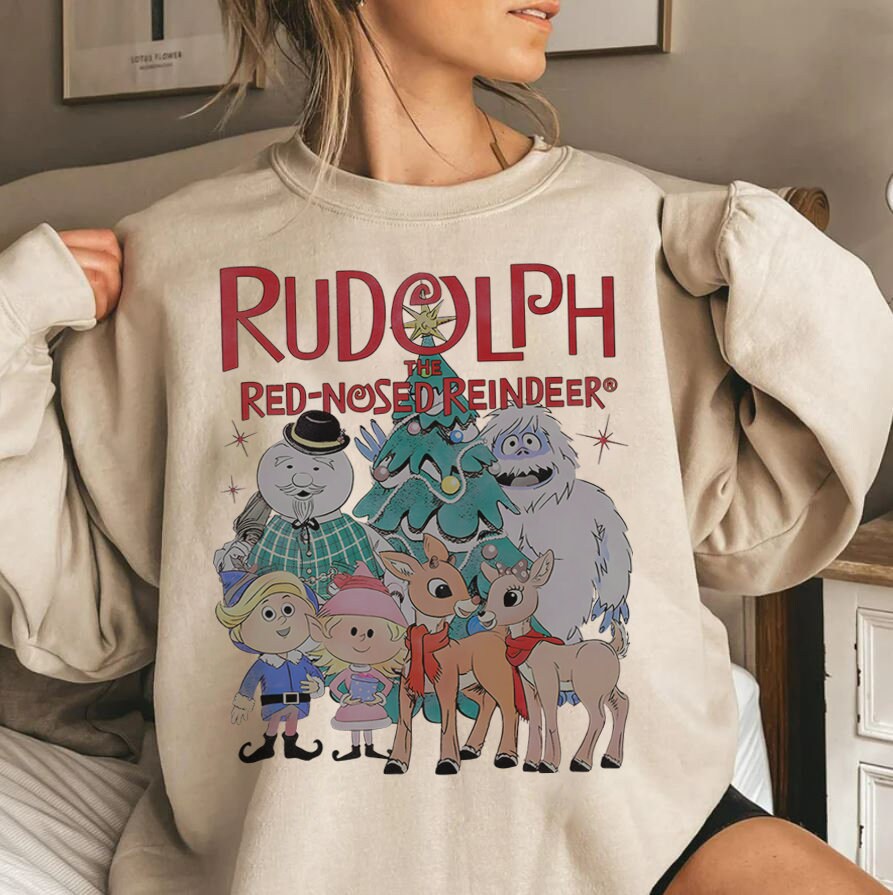 Discover Rudolph The Red Nosed Reindeer Christmas Sweater,Rudolph Christmas Shirt,Vintage Christmas Movie Shirt, Rudolph Xmas Shirt, Merry Christmas