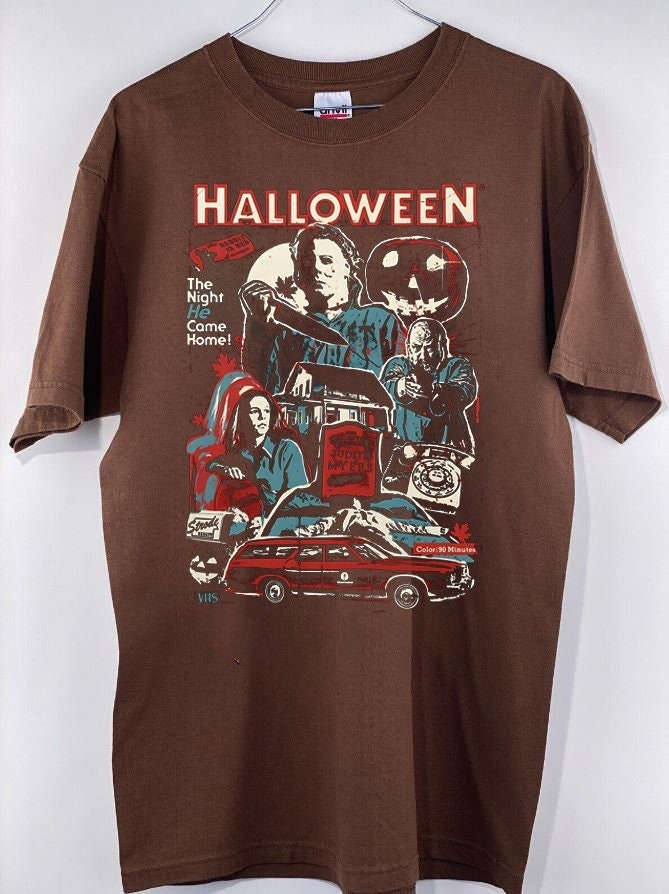 Discover Vintage Michael Myers Halloween Sweatshirt, Michael Myers Halloween The Night He Came Home T-shirt, Horror Movies T Shirt