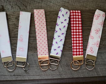 Handmade fabric keychains