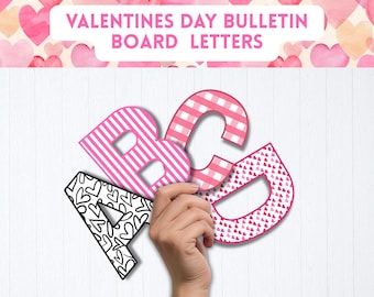 Cartas para el tablón de anuncios del Día de San Valentín, tablón de anuncios del Día de San Valentín, tablón de anuncios de febrero, cartas de San Valentín, decoración de la puerta del aula,