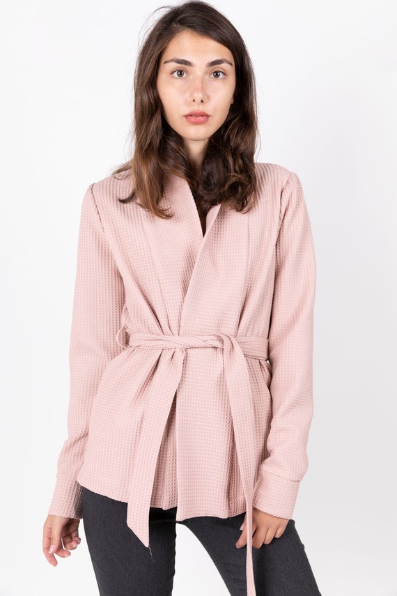 pink wrap jacket