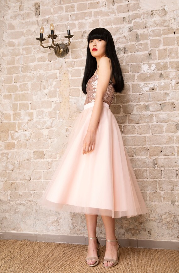 blush pink tutu dress