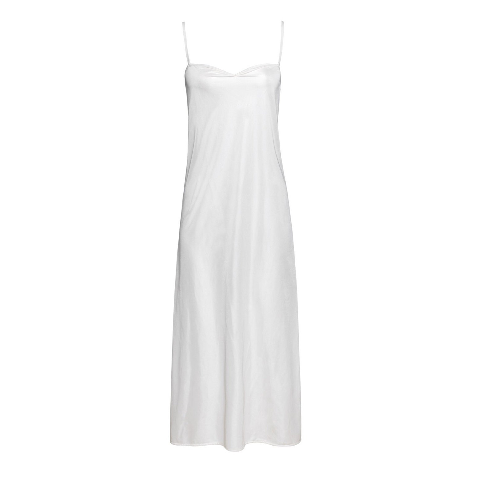 White maxi slip dress / Long white chemise /long bridal slip / Etsy