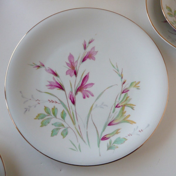 Edelstein Bavaria China Alamedo Dinner Plate Mid Century Germany Floral Spray