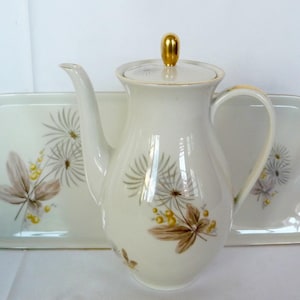 Bavaria Furstenberg Mid Century PetiteCoffee Server and Platter Germany