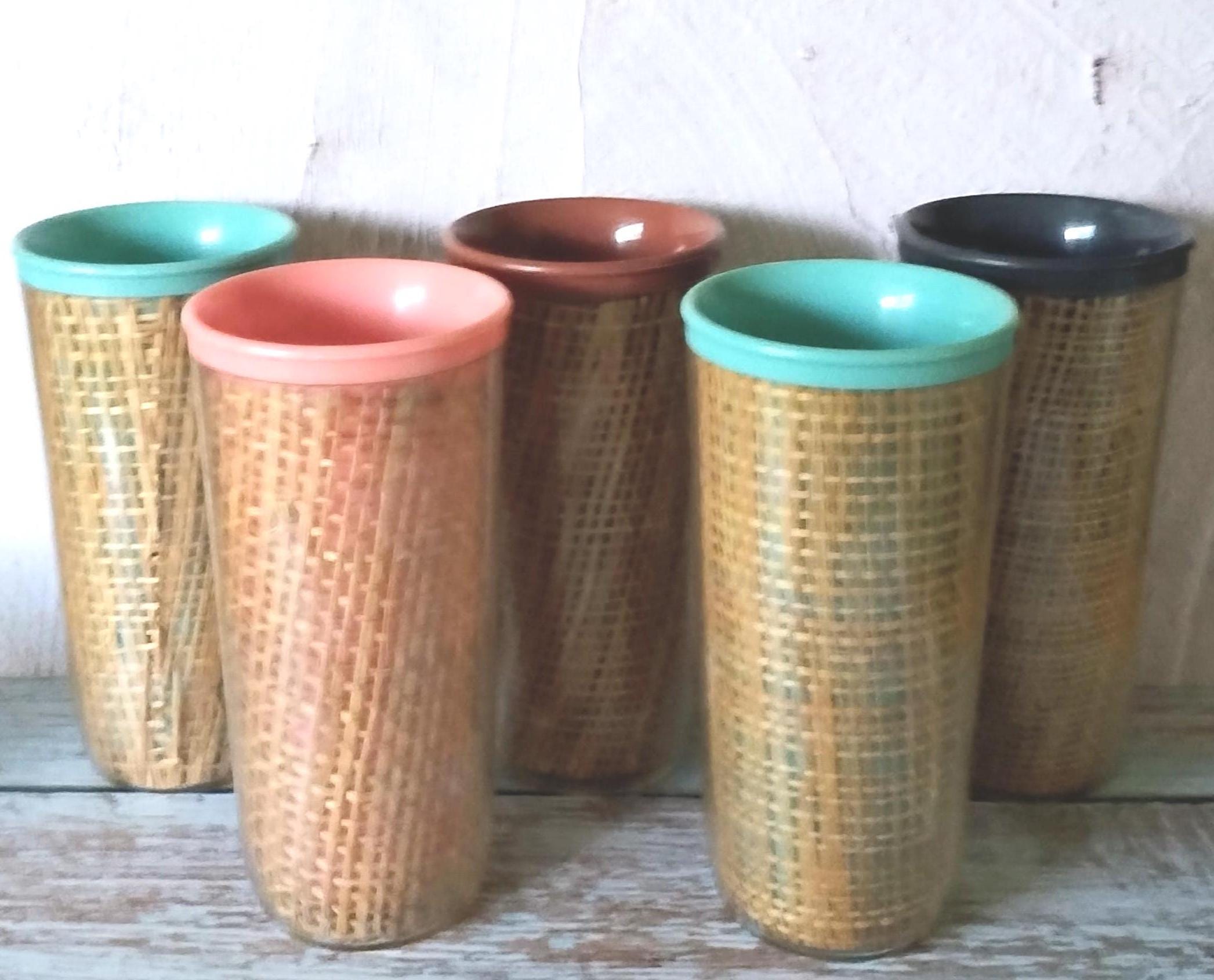 Raffia Ware Tumblers - Etsy