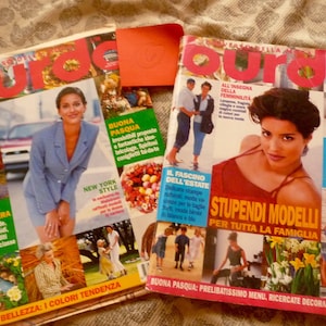 Vintage Burda Magazines Naaien patronen Italiaanse 98 maart en 98 april