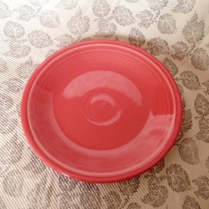 Fiestaware Scarlet 7&quot; Salad Plate Homer Laughlin 1989 Red Fiesta